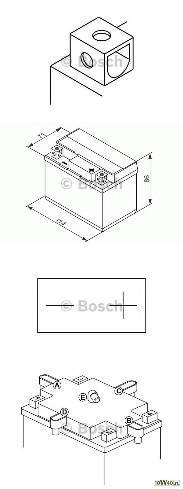 акб m6 001 12v 3ah 30a 114x71x86 / -+ /