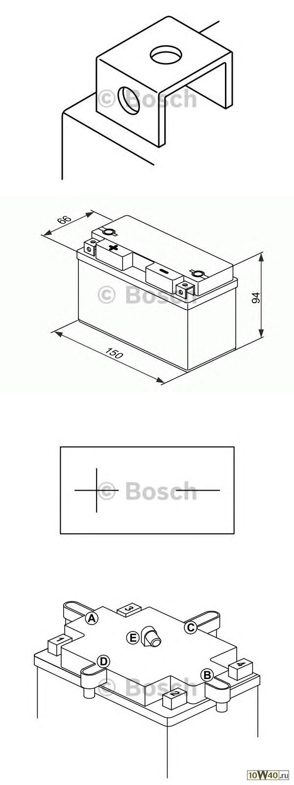 аккумуляторная батарея рус 7ah 120a 150 / 66 / 94 yt7b-bs moto\