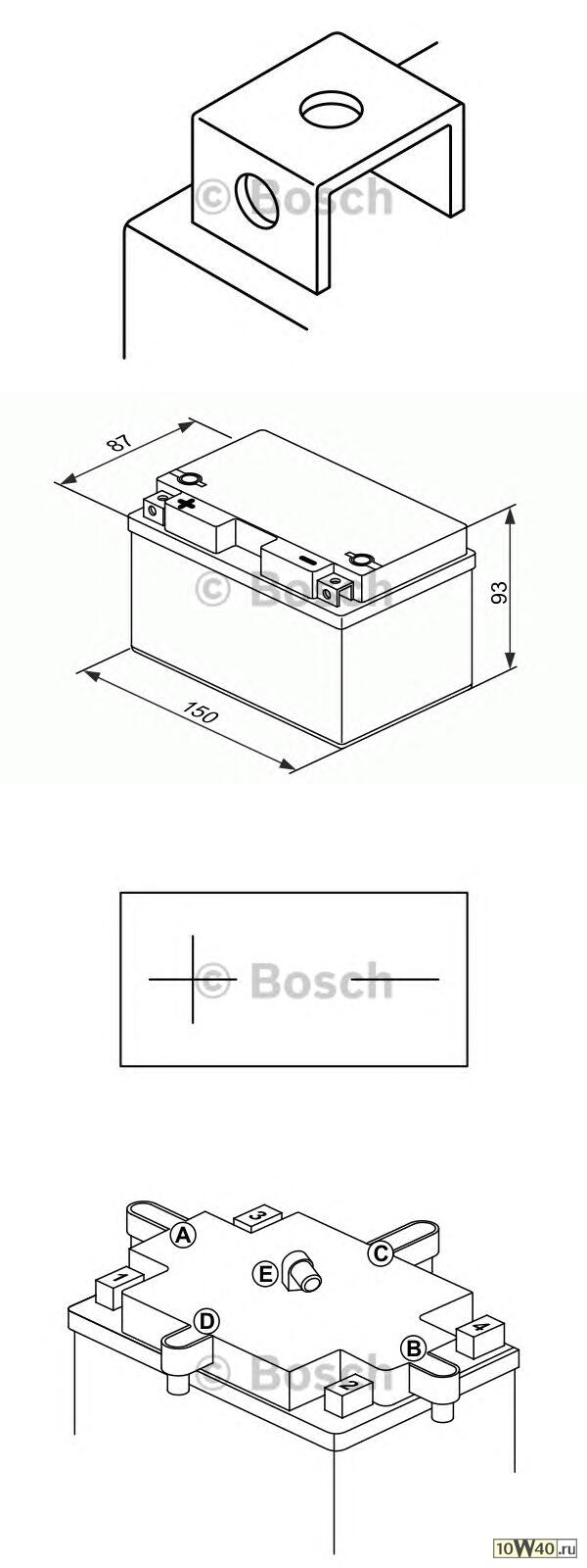  рус 8Ah 150A 150/87/93 YTZ10S-BS moto 