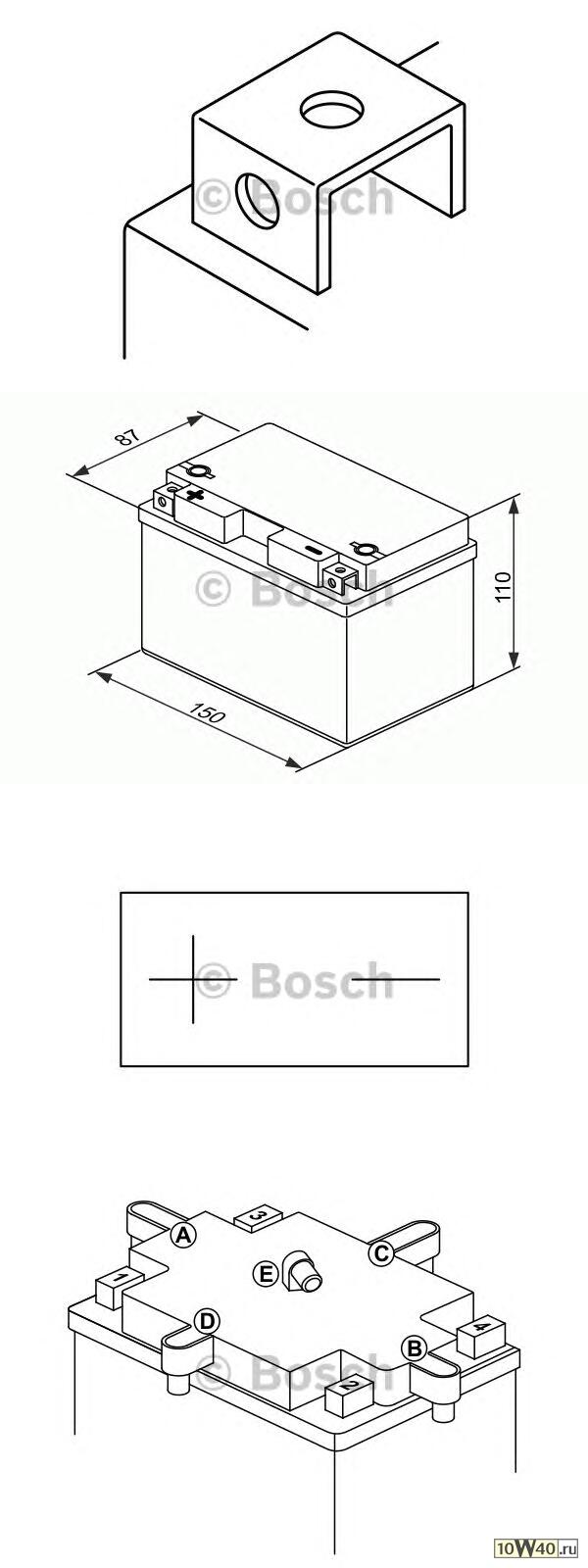 акб m6 017 12v 11ah 230a 150x87x110 / +- /