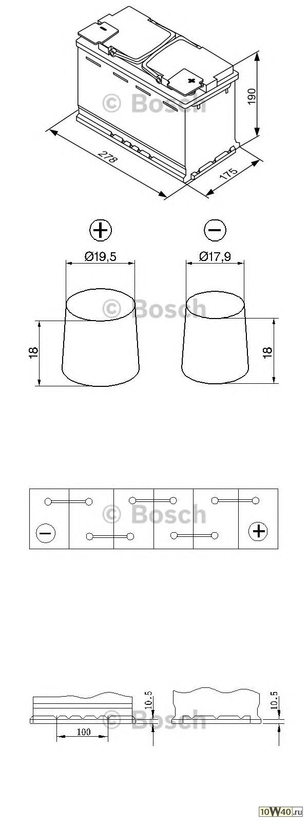 Код оригинала: 61216924021 / 1J0915105AE / 61216927454 / 3361079J00 / 51763097 / 288000N060 / 28800YZZBD / 7701376965 / 4F0915105A / 1201212 / 30745775 / EPYP570409 / 3361079J00000 / YGD500100 / 13165238 / 1U2J10655E4A / 288000N040 / 7711222781 / 8K0915105C / 28800130LS / 61217570682 / 1201106, <BR> 19.5/17.9 евро 70Ah 760A 278/175/190 AGM 