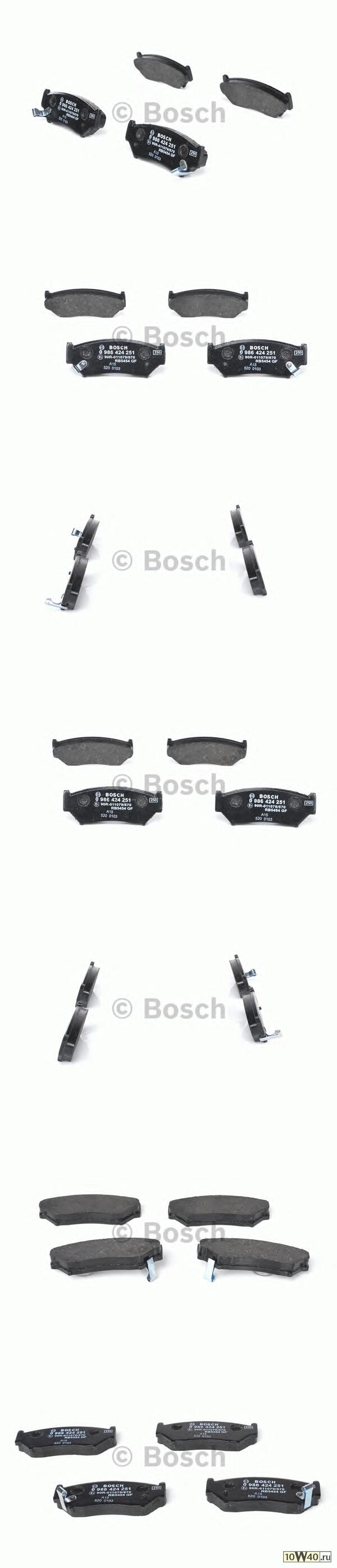 0 986 424 251 колодки дисковые передние\suzuki grand vitara / vitara 1.6 / 2.0 / 1.5ddis / 1.9d 90>