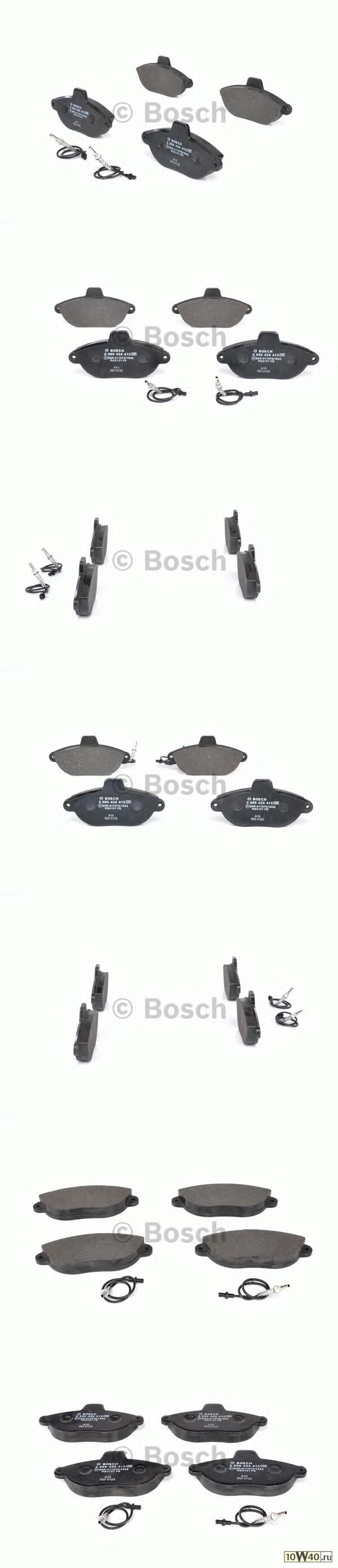 Колодки тормозные дисковые BOSCH