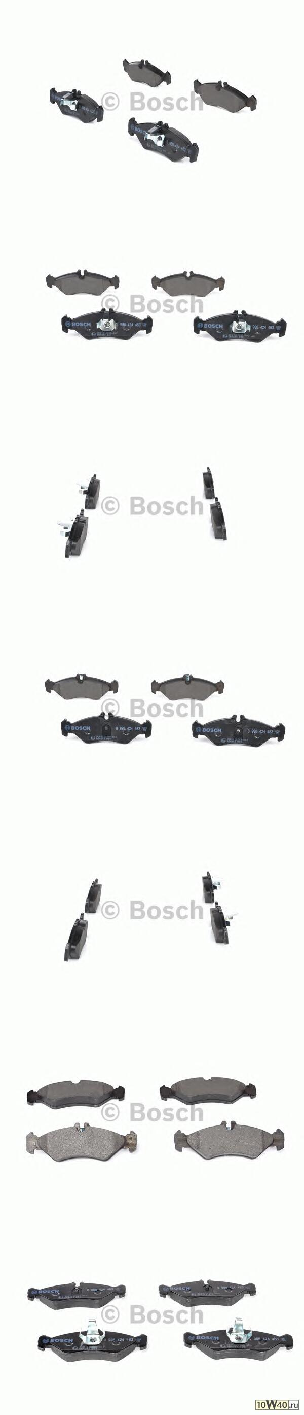 0 986 424 463 колодки дисковые з. \ mb sprinter 95>,VW lt28-35 2.3-2.5tdi 96>