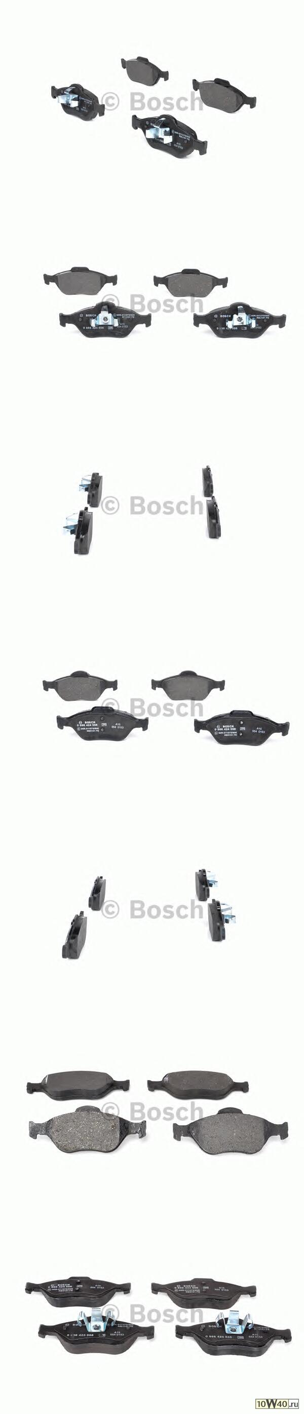 0 986 424 558_=766 00=FDB1394=222557 !колодки дисковые п. Ford Fiesta 1.3-1.6/1.4TDCi/1.8Di 00>