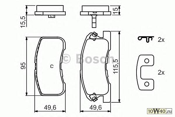 Колодки тормозные дисковые