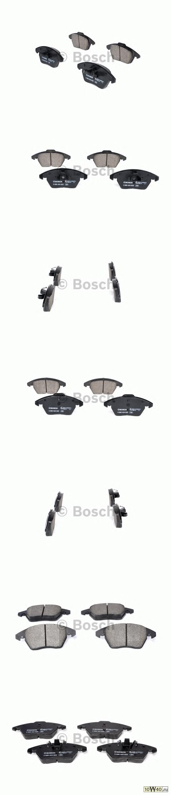 0 986 424 825 колодки дисковые передние\ citroen c4, peugeot 307 2.0i / hdi 03>