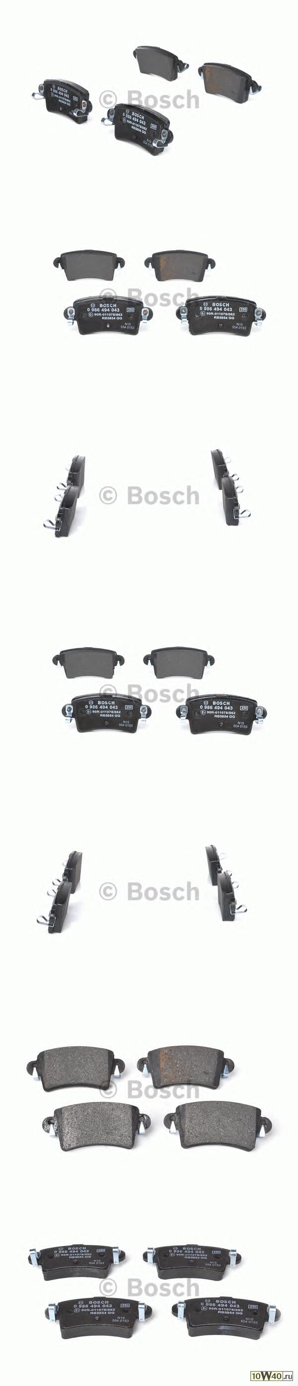 0 986 494 043 833 00 колодки дисковые з.\ renault master 00>, opel movano 1.9tdi-2.8tdi 01>