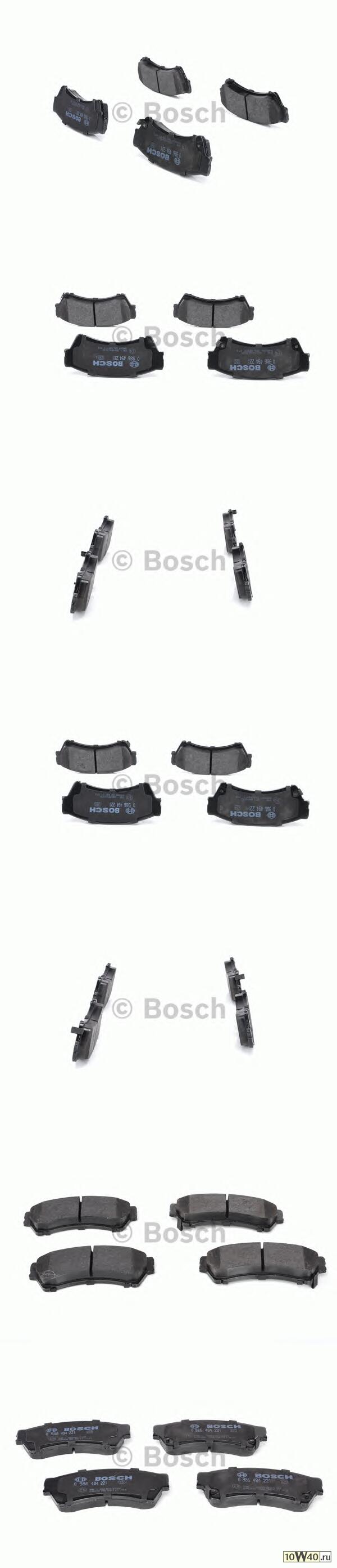 Колодки тормозные дисковые BOSCH