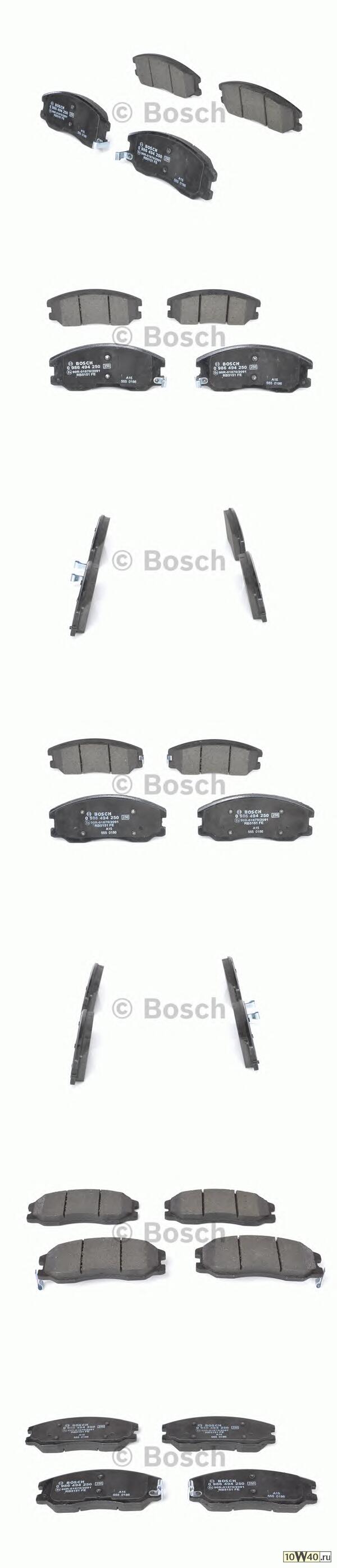 0 986 494 250 колодки дисковые передние\opel antara 2.4 / 3.2 / 2.0d / cdti 06>