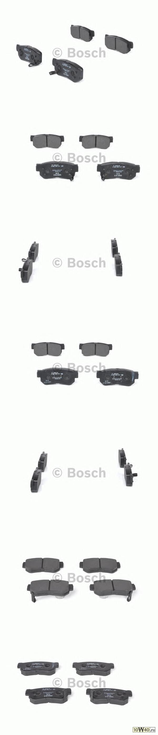 0 986 494 417 колодки дисковые задние\  sonata / tucson 2.0-3.3i / 2.0crdi 05>