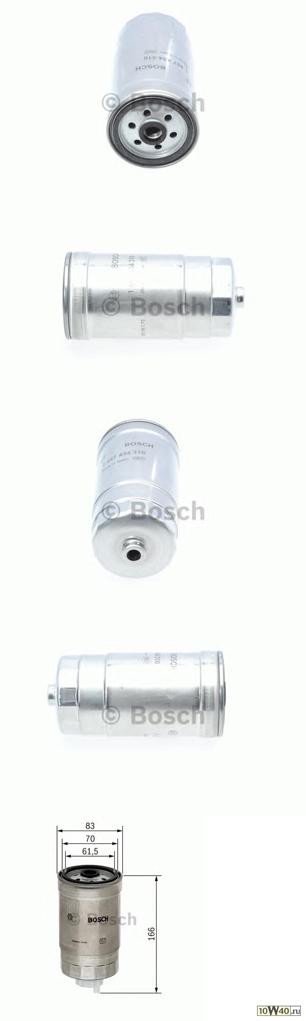 фильтр топливный m16x1.5 h166 d83 \ fiat multipla 1.9jtd 02> / punto 1.9jtd 00>