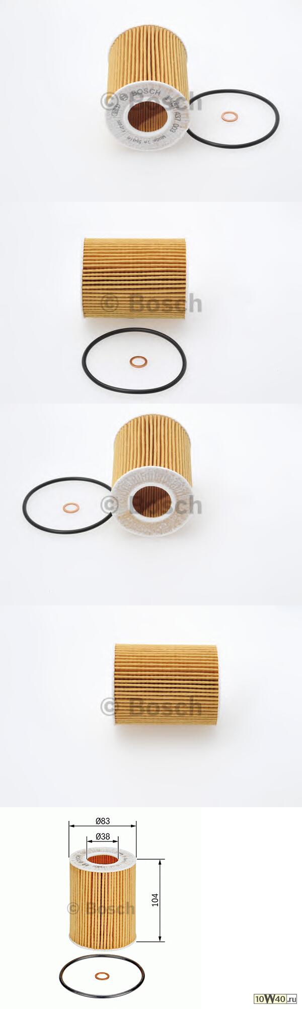 фильтр масляный 1457437003 (OX 154/1D) BMW 5 E60 2.0-3.0i 03-