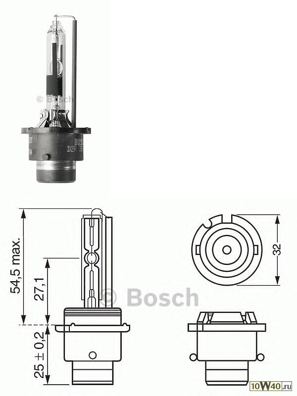 лампа ксенон d2r 35w pure light - standard карт.1 шт.