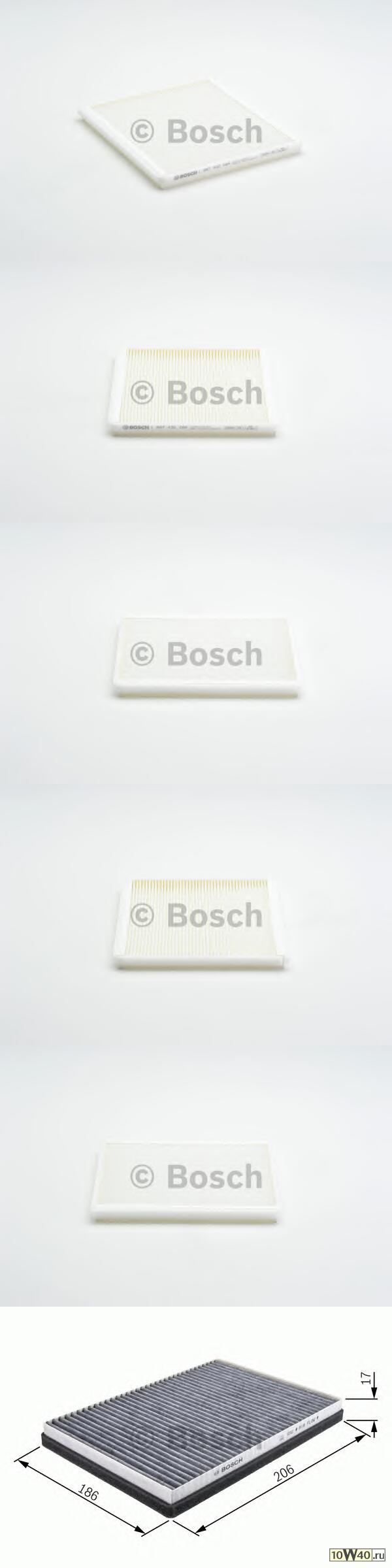 Воздушный фильтр салона BOSCH (без рамки)