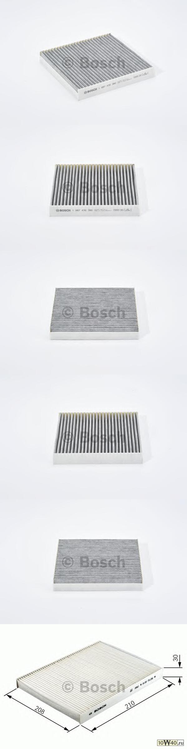 1 987 432 380_фильтр салона! угольный_ Renault Lag