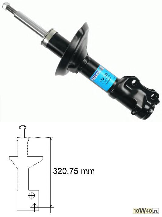 амортизатор передний масляный  VW Passat/Golf 1.8GTi 88-92