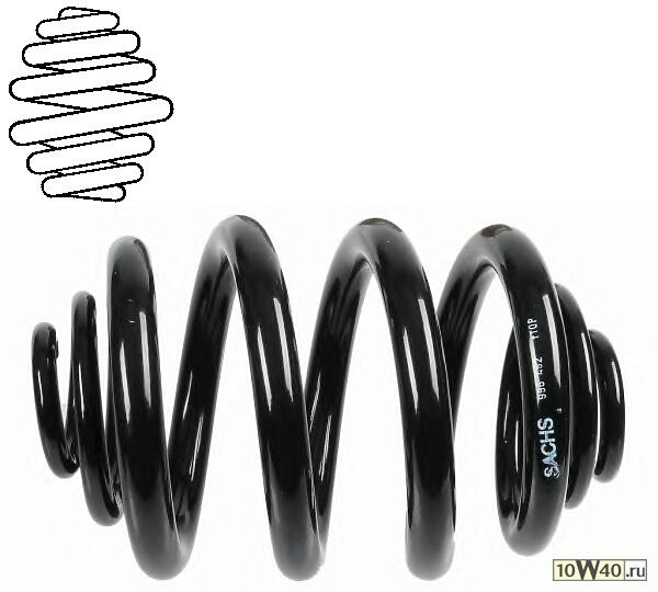 пружина подвески 242 мм\ VW transporter 1.8