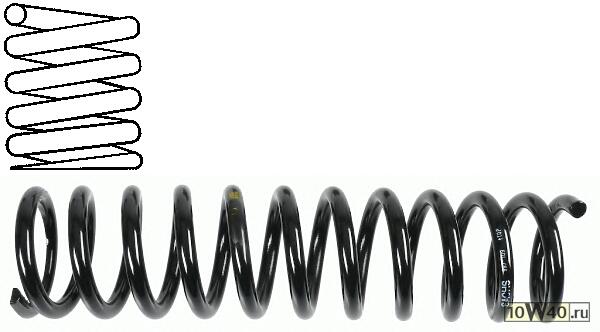 ПРУЖИНА ПОДВЕСКИ MERCEDES-BENZ E-CLASS T-Model (S124) E 300 T Turbo-D (124.193) 1993-1996