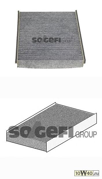 фильтр салона угольный\ ford c-max / galaxy, volvo s40 / s80all 04>