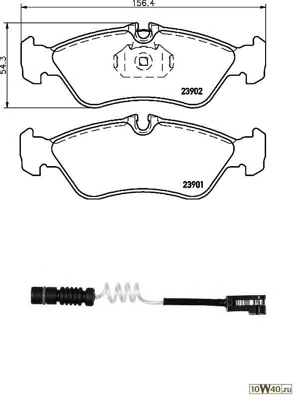 Колодки тормозные дисковые задн MERCEDES-BENZ: SPRINTER 3-t c бортовой платформой 308 CDI/308 D 2.3/310 D 2.9/311 CDI/311 CDI 4x4/312 D 2.9/313 CDI/313 CDI 4x4/314/314 4x4/