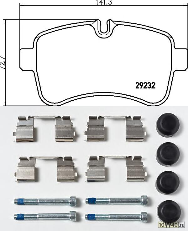 колодки тормозные дисковые с противошумной пластиной q+ | зад |
