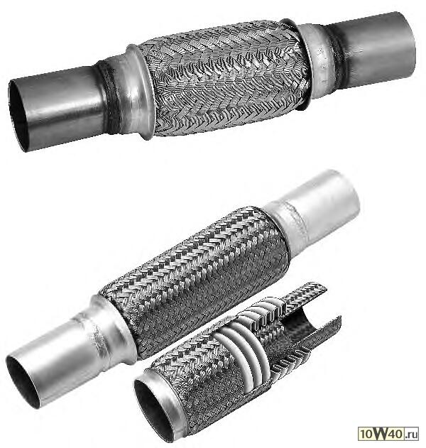 Код оригинала: , <BR>гофра глушителя универсальная  D52хL240 с патрубками