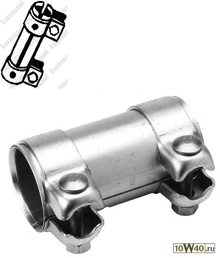 муфта глушителя\audi 100 2.5 / 2.6 / 2.8 tdi <97,VW lt 2.5 / 2.8td 96> d60