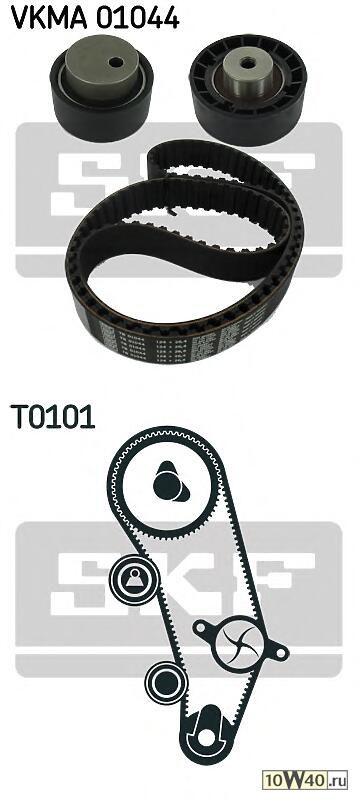 Комплект ГРМ AUDI 100/А6 2.5 TDI (124х26.5)