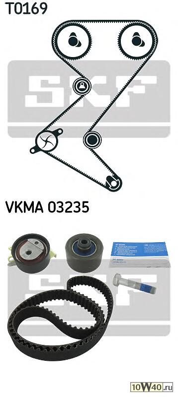 рем.к-кт ГРМ  Peugeot 206/307/406/407 1.8-2.2 16V 99>
