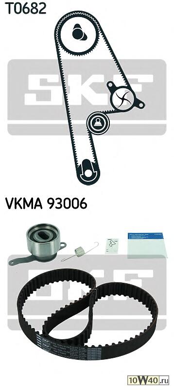 комплект ремня грм: ремень грм 104 зуб. ролик-натяжитель пружина