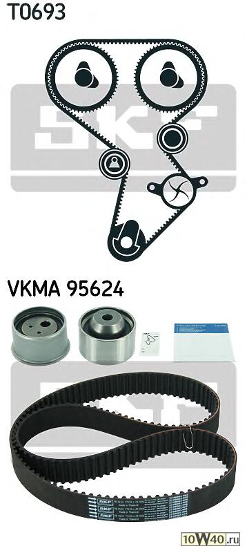 рем.к-кт грм\ mitsubishi carisma 1.8 dohc / lancer 1.6 dohc, volvo s40 1.8 95>