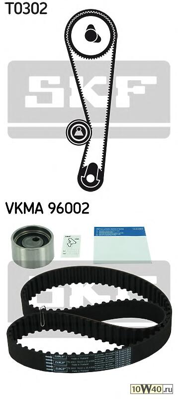 комплект ремня грм: ремень грм 103 зуб. ролик-натяжитель