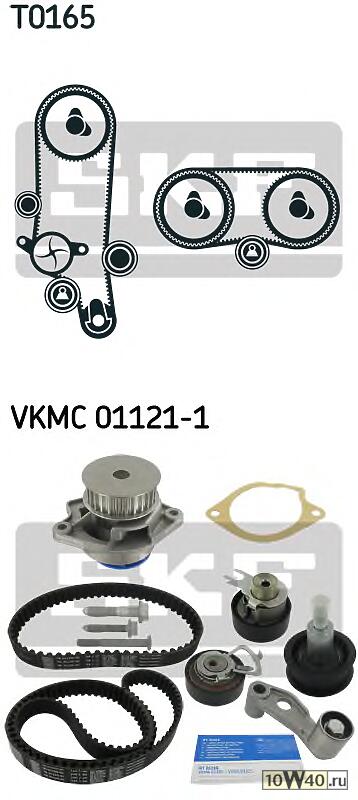 Комплект ремня ГРМ VW GOLF/BORA/LUPO 1.4 16V 97-05 (с помпой)