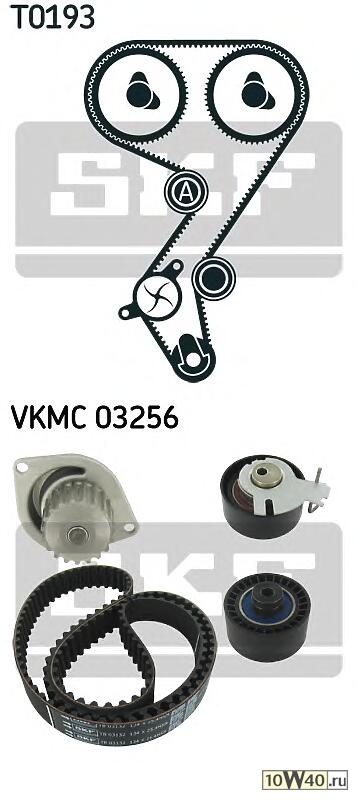 Комплект ГРМ с водяным насосом PEUGEOT 1007/206/207/208 1.6i 00-  CITROEN Berlingo/C-Elysee/C2/C3 1.6i 00-