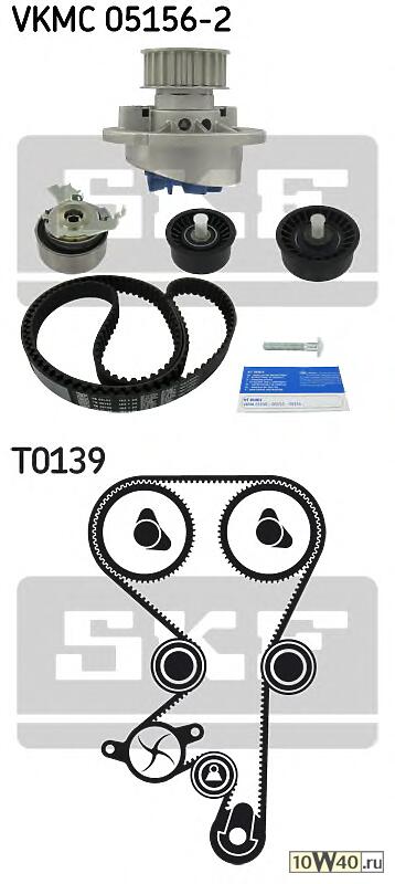 Комплект ГРМ с водяным насосом OPEL ASTRA/VECTRA 1.4-1.8 16V