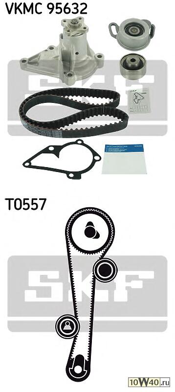 комплект ремня грм с в / помпой