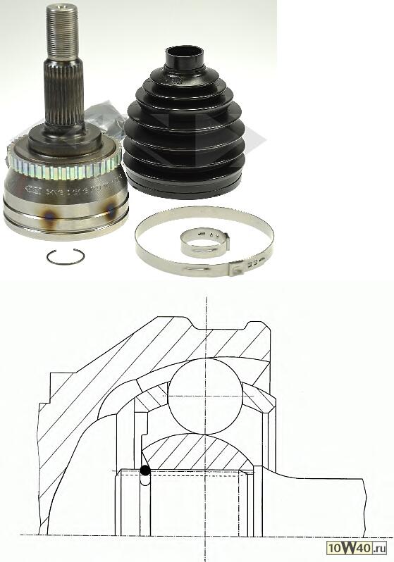 шрус nis maxima / x-trail 97-