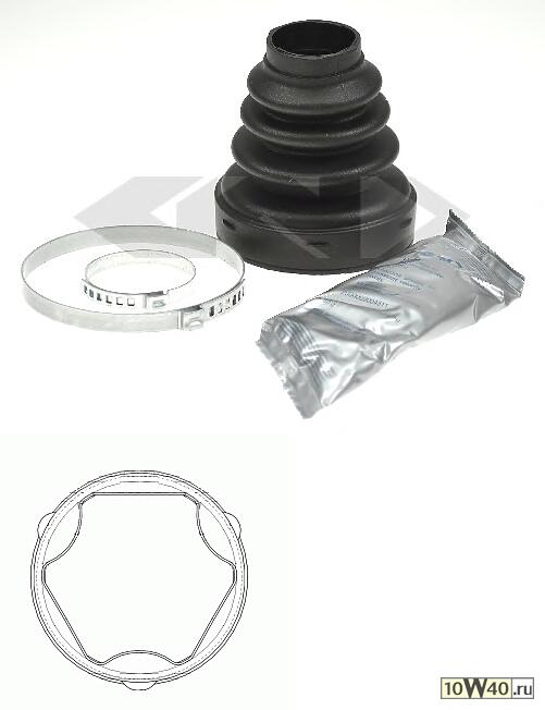 Пыльник ШРУСа внутр к-кт CITROEN: C5 04-, C5 08-, C5 Break 04-, C5 Break 08-, C6 05-