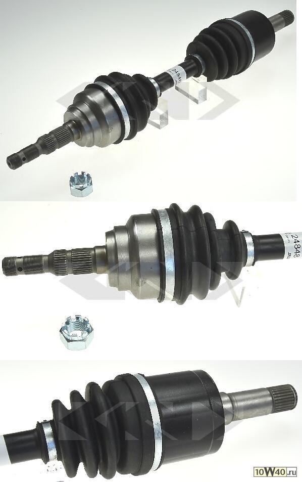 привод левый612mm 27x33\ opel astra / zafira 2.2dti y22dtr 01-05