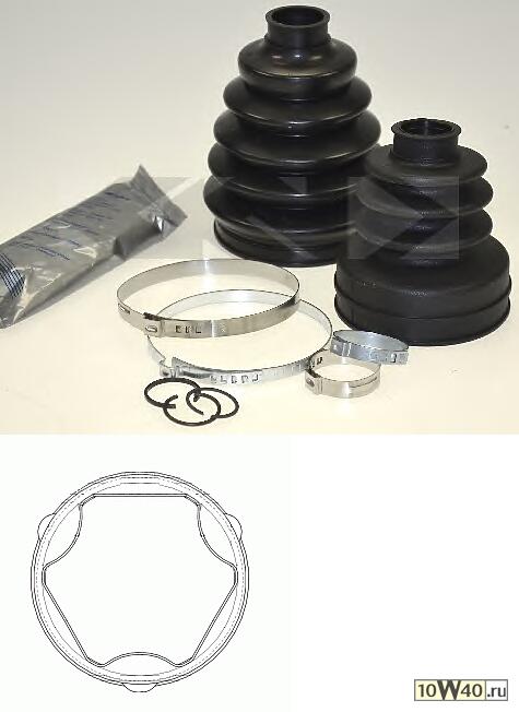 пыльник шруса к-кт\mini r55 / r56 / r59 / r58 / r57 06>