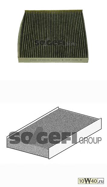 Фильтр салонный TOYOTA AVENSIS 03-/COROLLA 02-/RAV 4 (угольный)