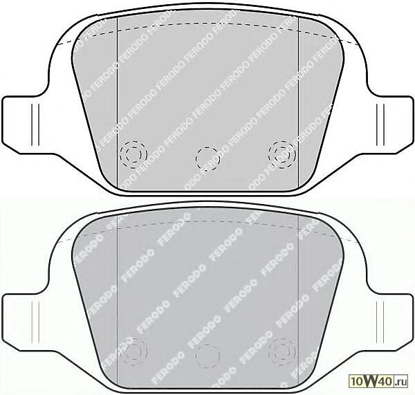 Колодки торм.зад.