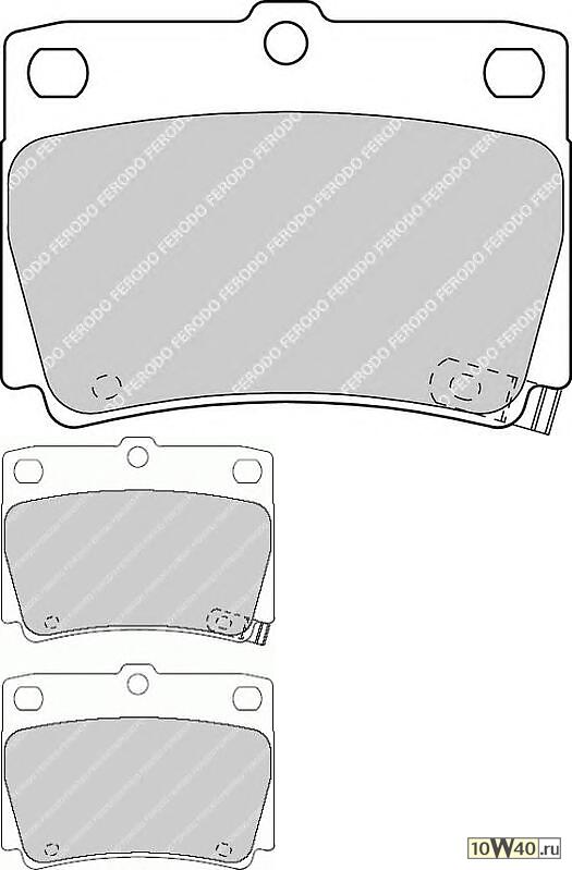 Колодки торм.зад.