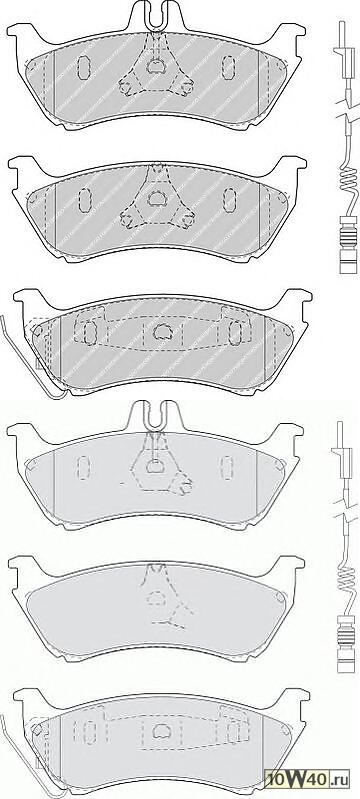 колодки дисковые з.  MB W163 2.3/3.2/2.7CDi 98>