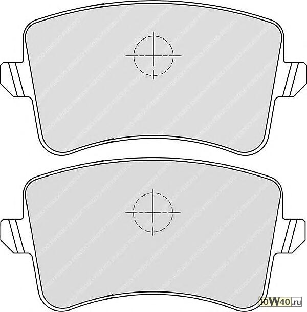 Колодки тормозные AUDI A4/A5/Q5 1.8-3.2 07- задние