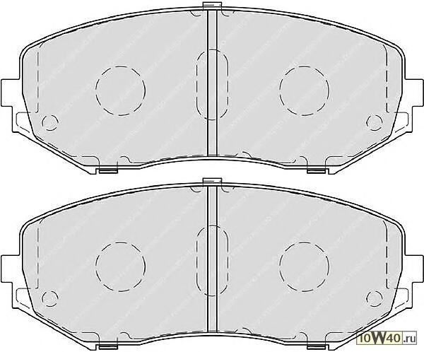 Колодки торм.пер.