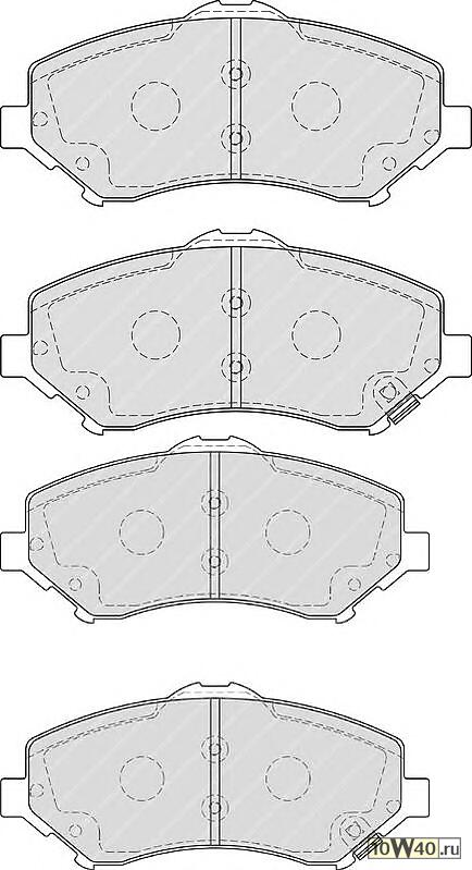 Колодки тормозные передние CHRYSLER Voyager / JEEP Cherokee IV, Wrangler III