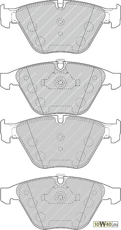 Колодки тормозные BMW 3 E90/E91/X1 E84 передние
