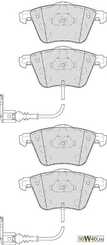 Код оригинала: 8J0698151A / 8J0698151F, <BR>колодки дисковые п.  Audi A3/TT 2.0TFSi/3.2 V6 Quattro 06>